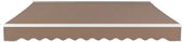 Bol.com Terras zonnescherm handmatig - Met opbouw frame - Zonneluifel - Balkon of tuin - 250x200cm - UV50+ - Khaki - Met arm - P... aanbieding
