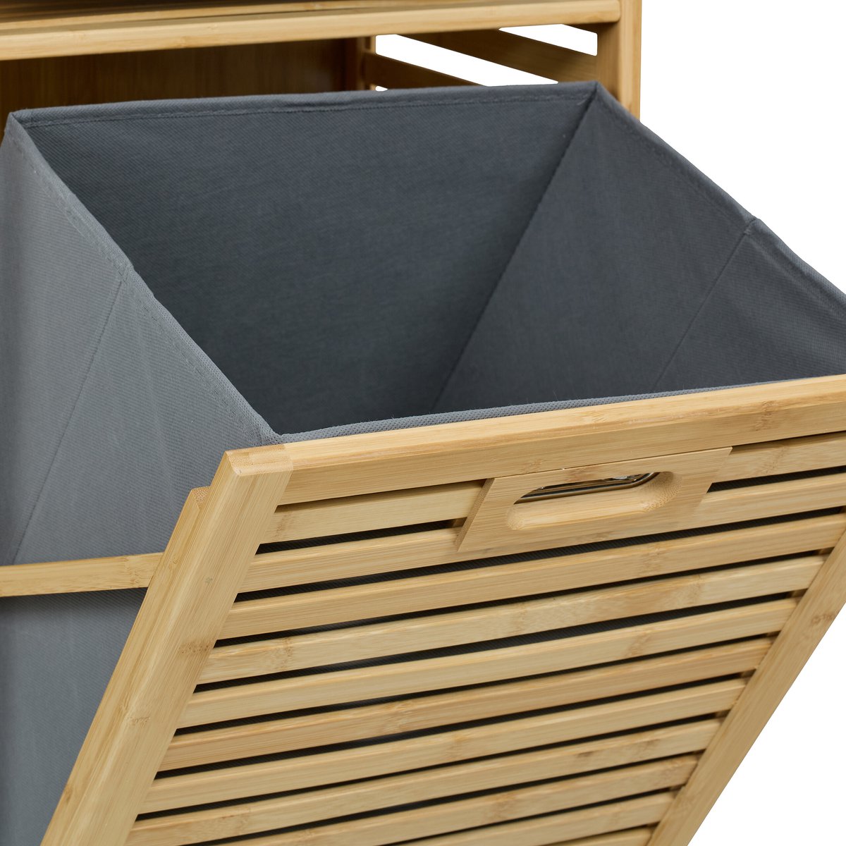 Wasmand rek - 30 liter - 120x40x33 cm - bamboe