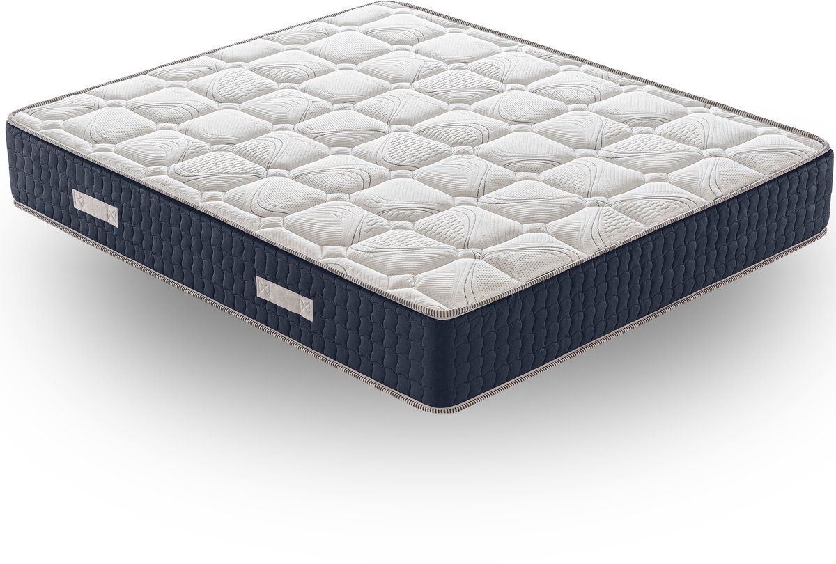 Ilovesleep Matras ORTHOPEDIC 160x190 Traagschuim met Koudschuim Matras - Dikte 30 cm - Anti-allergisch - extra stevig wit
