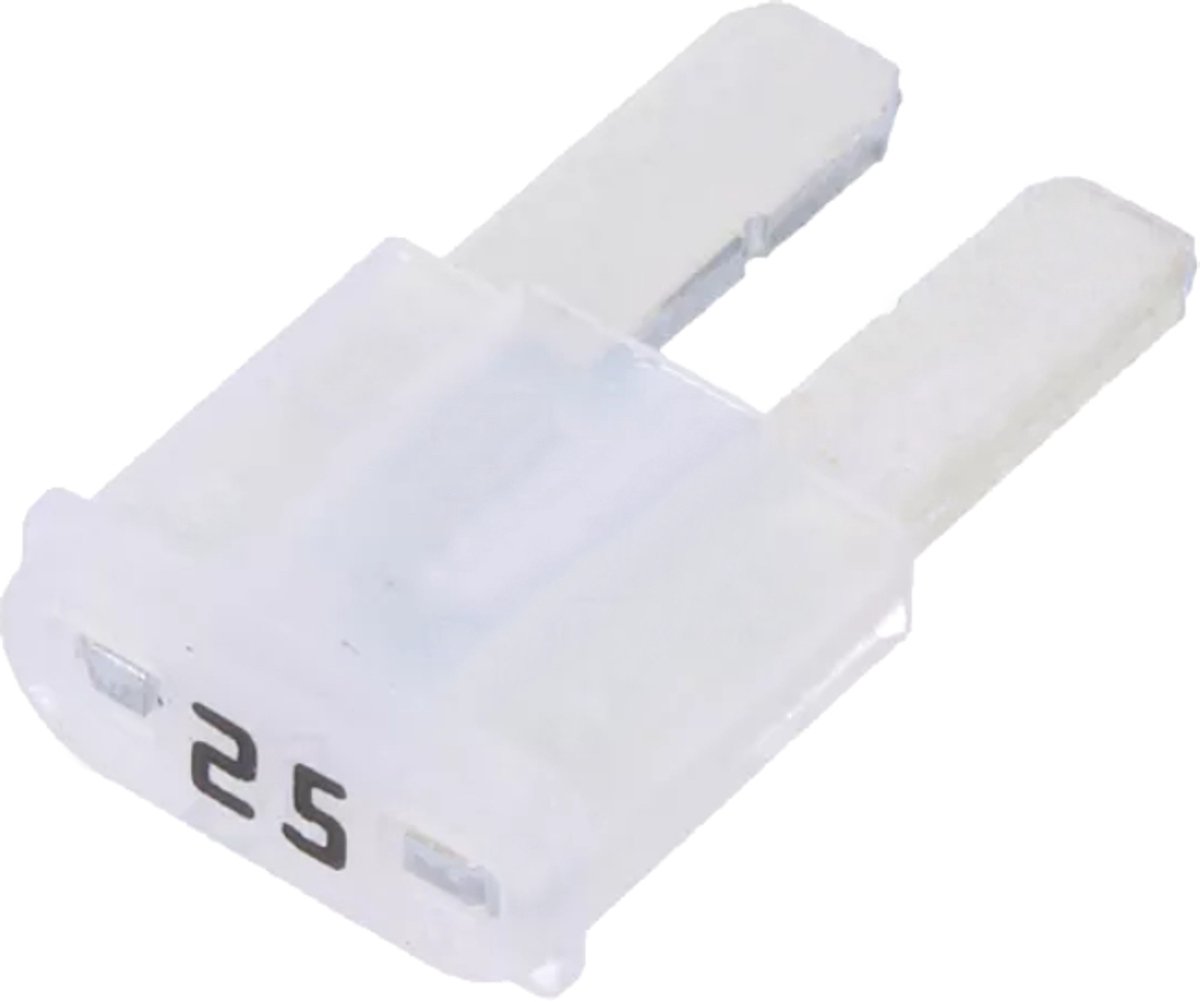 Micro2 Autozekering - 25 Ampere - Wit - 10 stuks