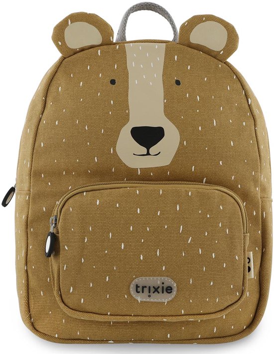 Trixie Sac à dos - Mr. Bear - Cartable imperméable - Sac d'école pour enfants - Pour garçons et filles - Convient comme sac de sport - Ours