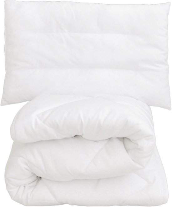 Couette pour tout-petit Amisly - 120x150 cm - Antiallergique - Naturellement respirante - kussen inclus