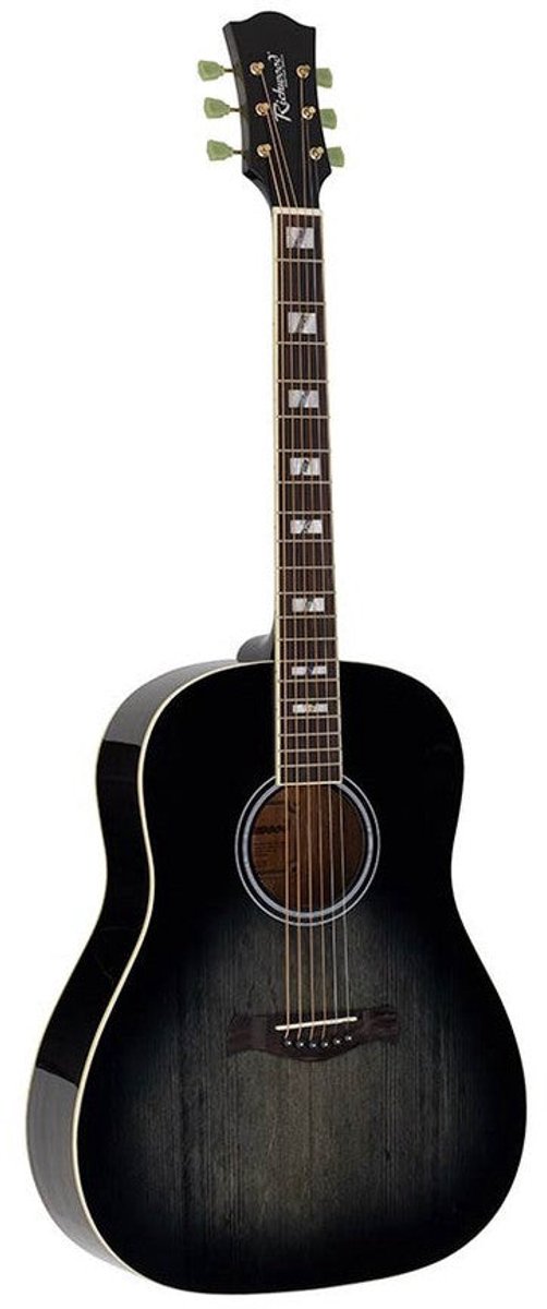 Richwood HSDS-42-TBK Heritage Series dreadnought akoestische western gitaar zwart