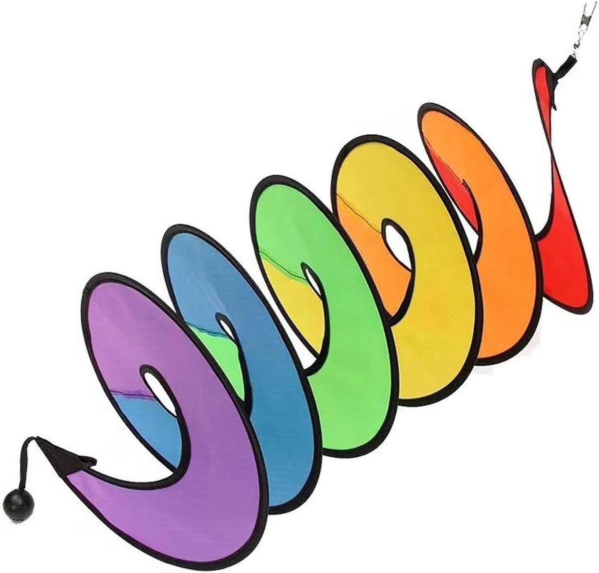 Nylon Rainbow Wind Spinner - Colorful Garden Decoration for Outdoor Spaces