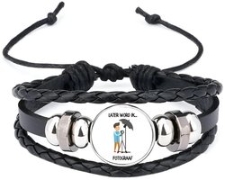 Akyol - later word ik fotograaf armband zwart - Fotograaf - fotograven - fotografe - foto - fotonemer - momentopname - trouwfotograaf - cameraman - camera - fototoestel - dierenfotograaf - fotografie - portretfoto - plaatje - wegwerpcamera