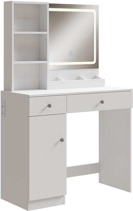 Vicco Kaptafel Sherry, Wit, 120 cm met bank