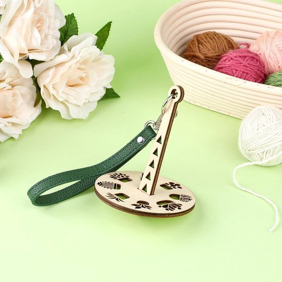 Porte-Fil Poignet Portable Avec Dragonne – Mini Wrist Yarn Holder Acrylique Anti-Emmêlement Tricot & Crochet