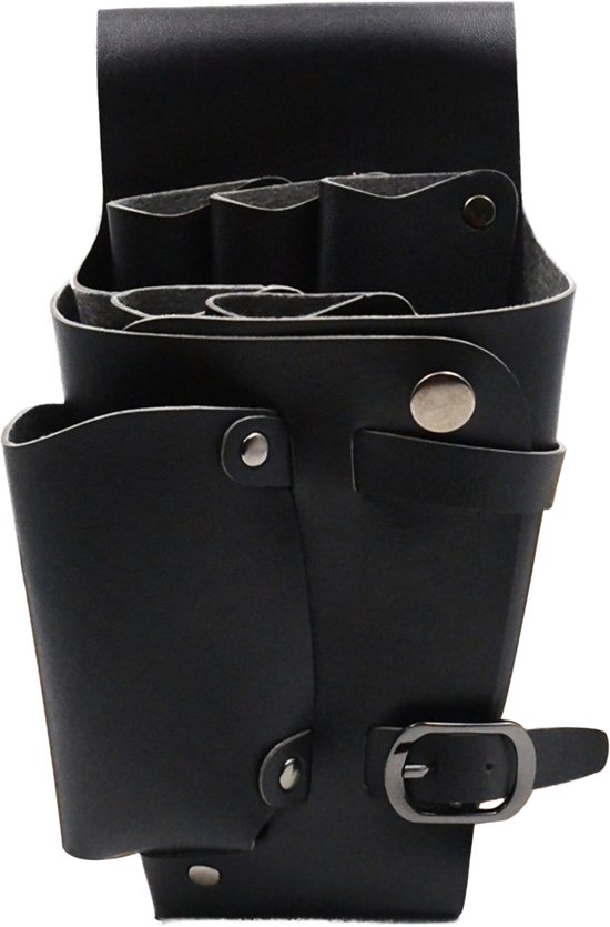 Somstyle Kapperstas - 22.5 x 15 CM - Kappers Heuptas - PU Leer - Scharen Holster - Zwart