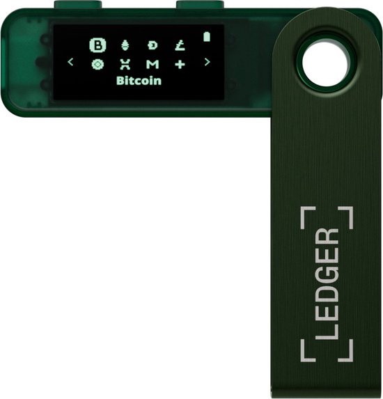 Ledger Nano S Plus - Emerald Green + Cryptotag Zeus Bundel | bol