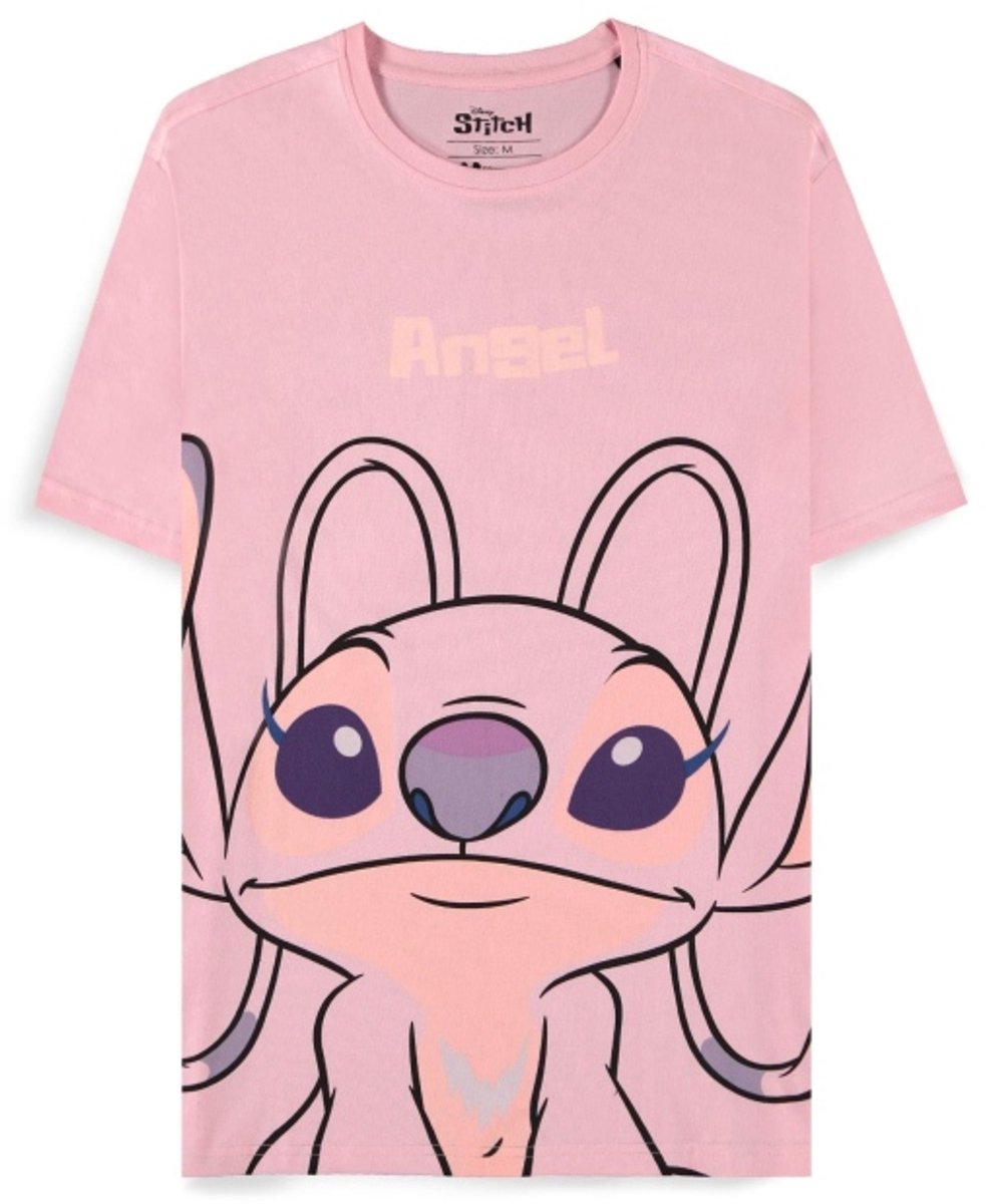 Disney Lilo & Stitch - Angel Unisex T-shirt - L - Roze
