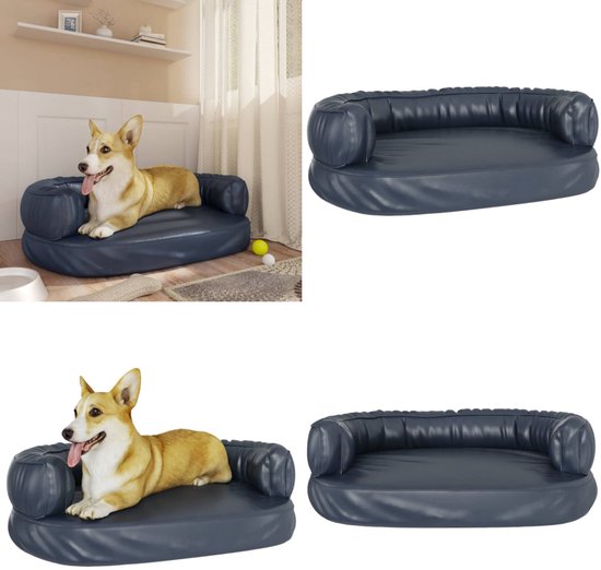 lionto Orthopedische Hondenmat Hondenbed Kunstleer Schuim, (L) 100x70 cm