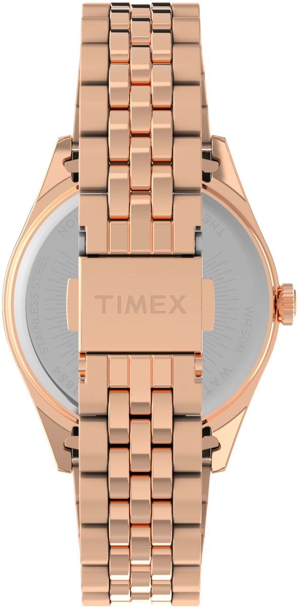 Timex Timex Legacy Kwarts Analoog Horloge Roségoudkleur Case: 100% Stainless Steel | Armband: 100% Stainless Steel 36 TW2W32100AJ, TW2W32200AJ