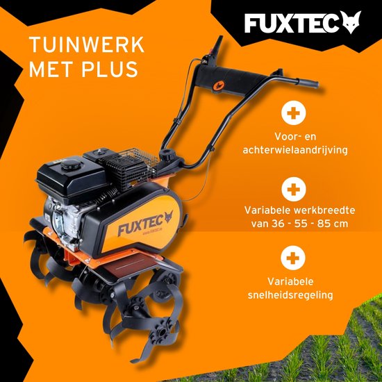FUXTEC Tuinfrees Benzine - Grondfrees - Bodemfrees - met een breedte van 85 cm - FX-AF1212 van FUXTEC — afbeelding 4