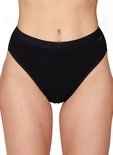 Zwarte slip met hoge taille en Ten Cate logo.