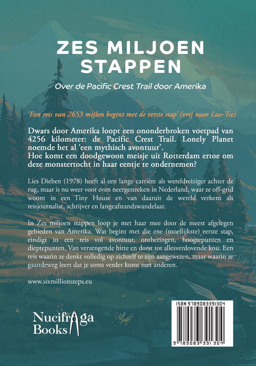 Zes miljoen stappen - back cover