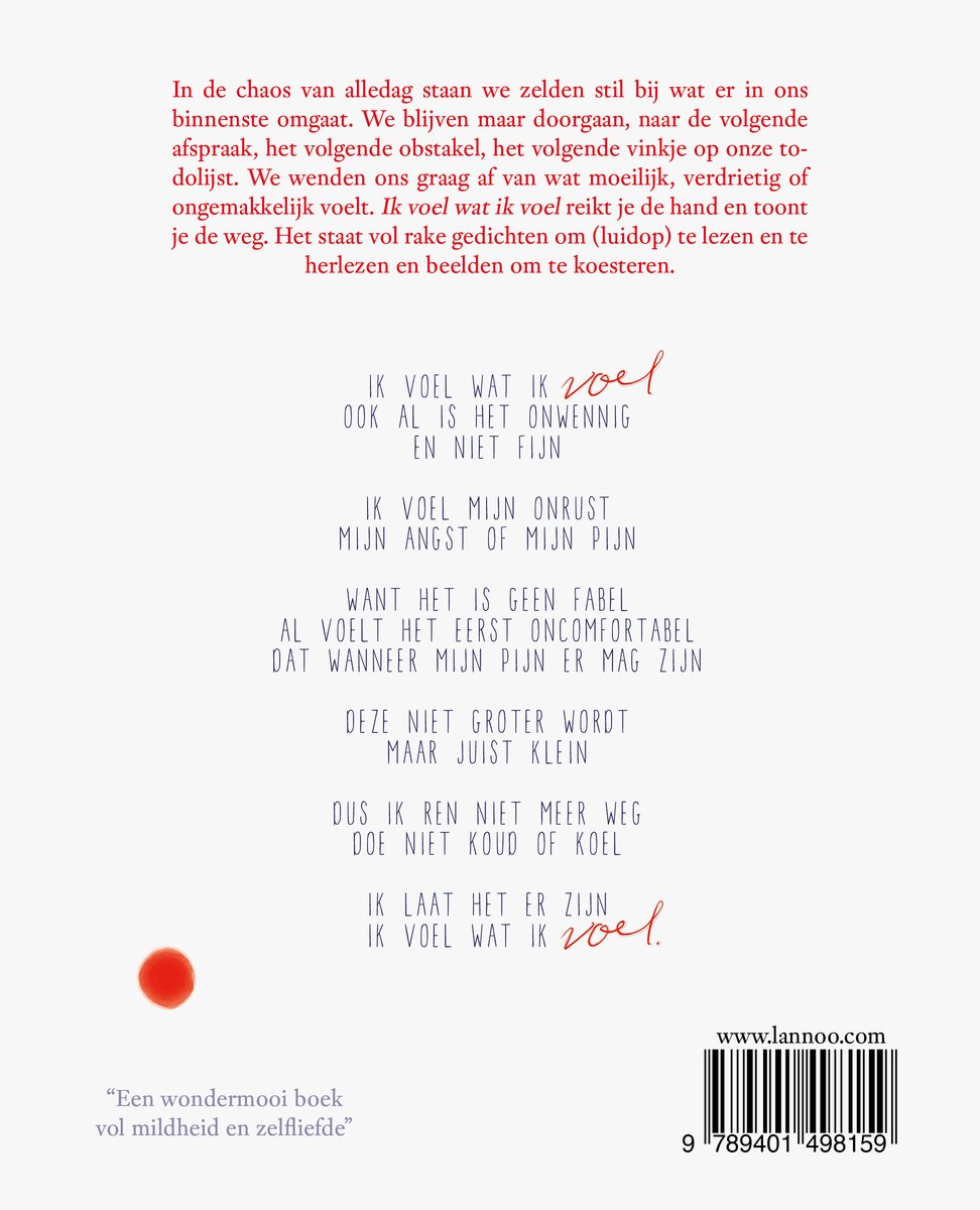 Ik voel wat ik voel - back cover