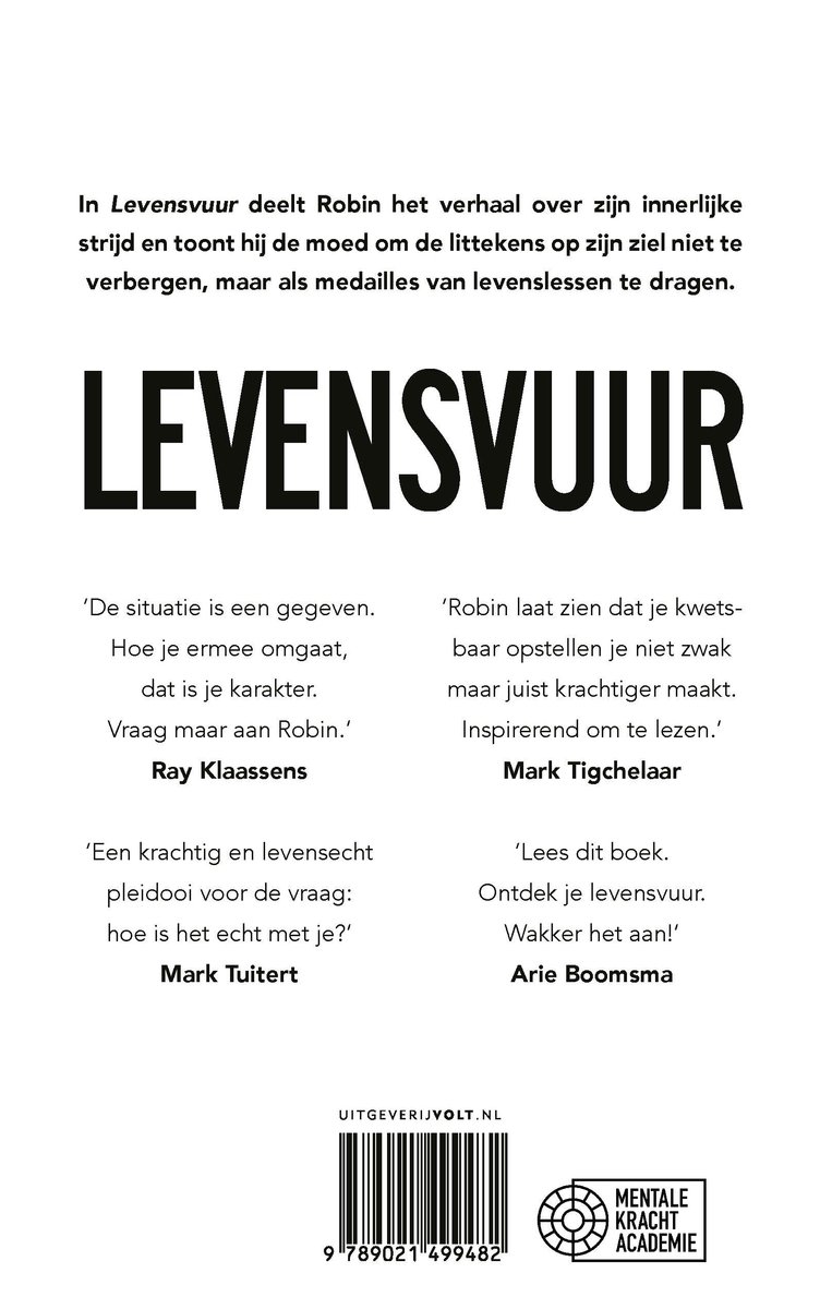 Levensvuur - back cover