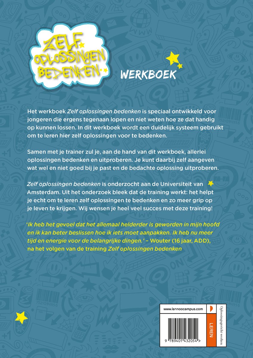 Zelf oplossingen bedenken - Werkboek - back cover