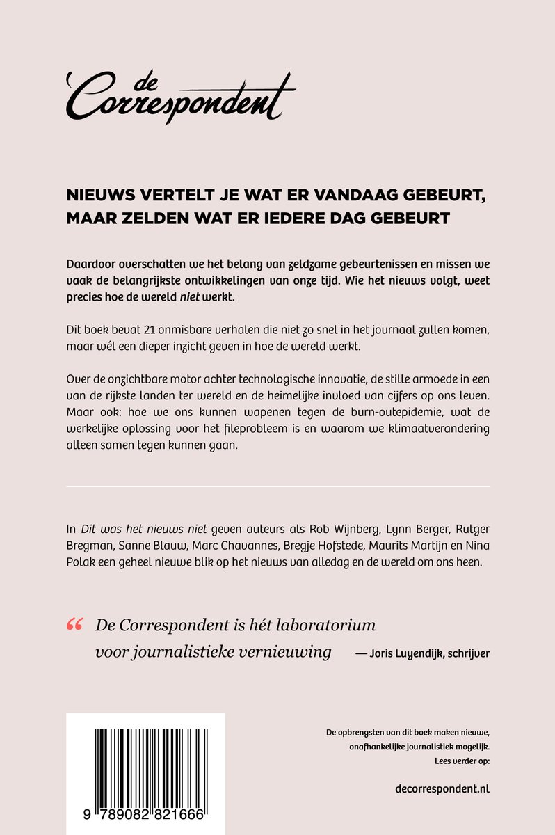 Dit was het nieuws niet - back cover