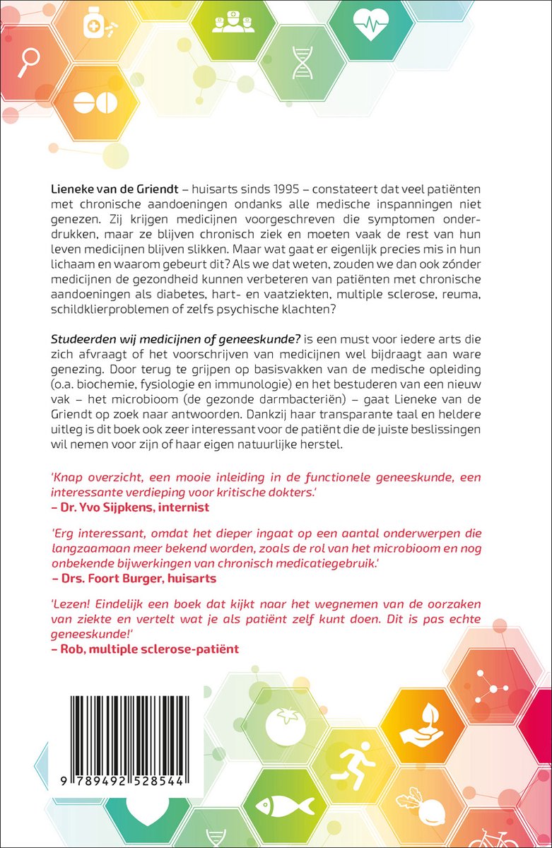 Studeerden wij medicijnen of geneeskunde? - back cover