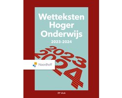 Omslag van Wetteksten Hoger Onderwijs 2023-2024