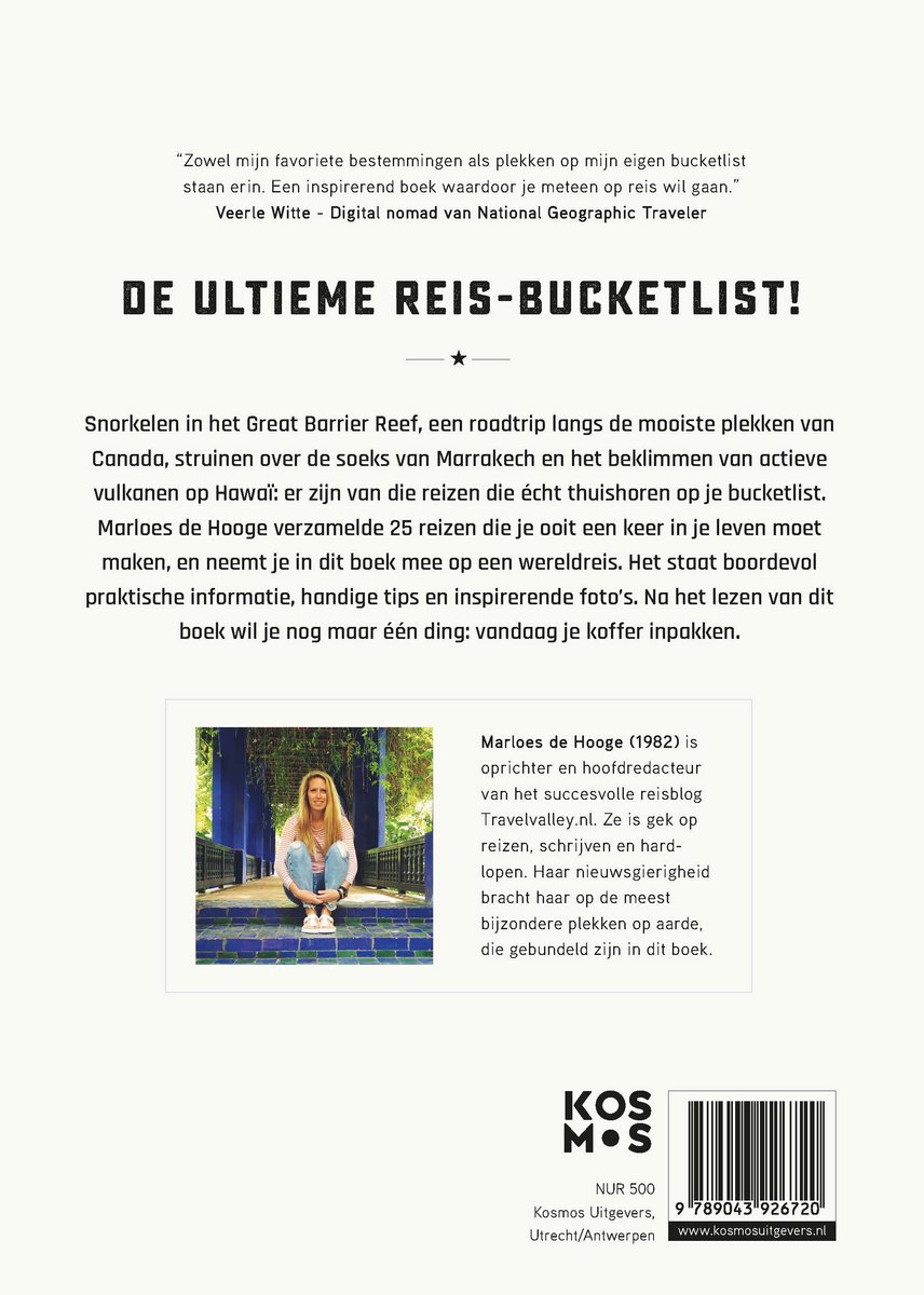 Bucketlist reizen - back cover