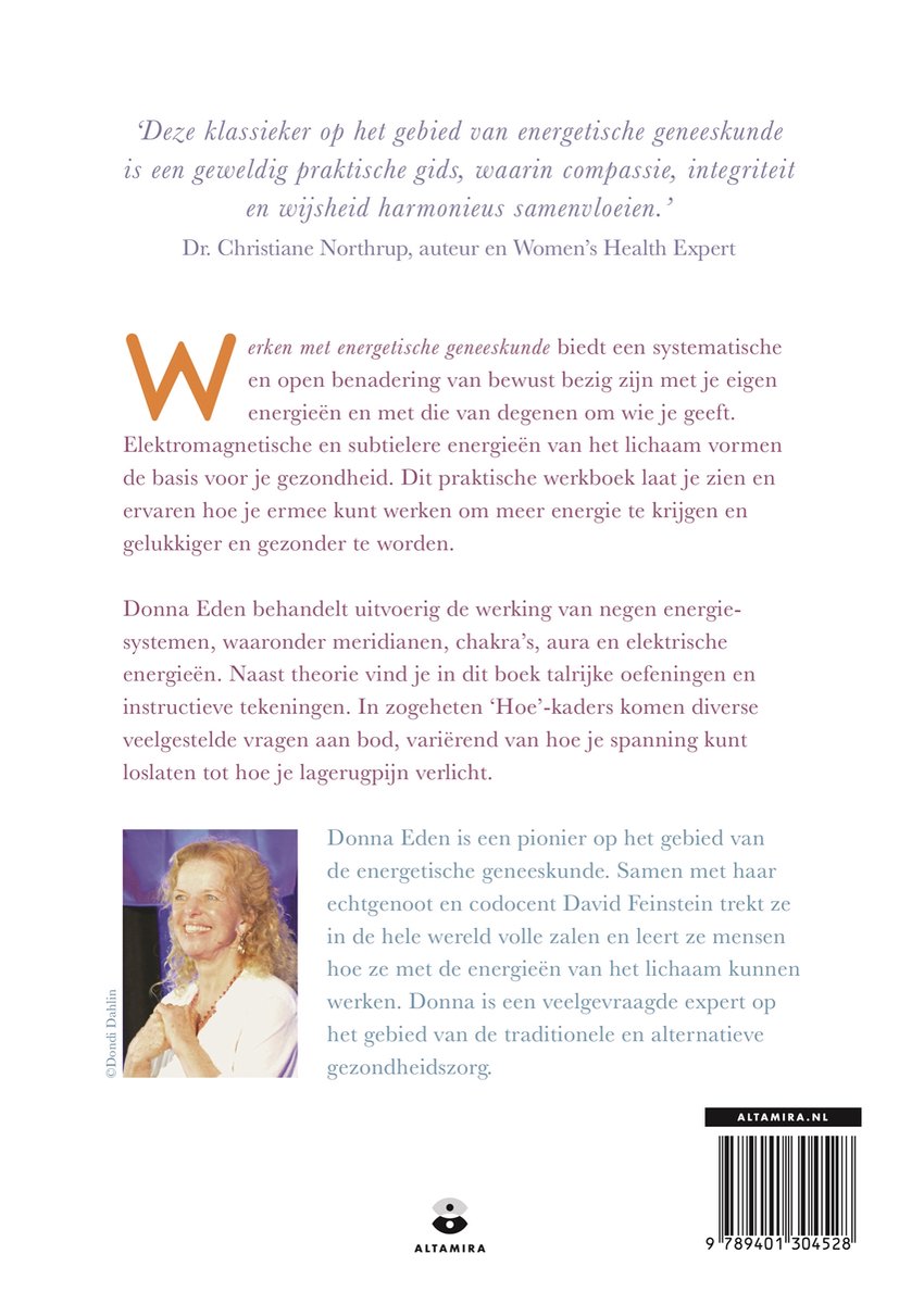 Werken met energetische geneeskunde - back cover