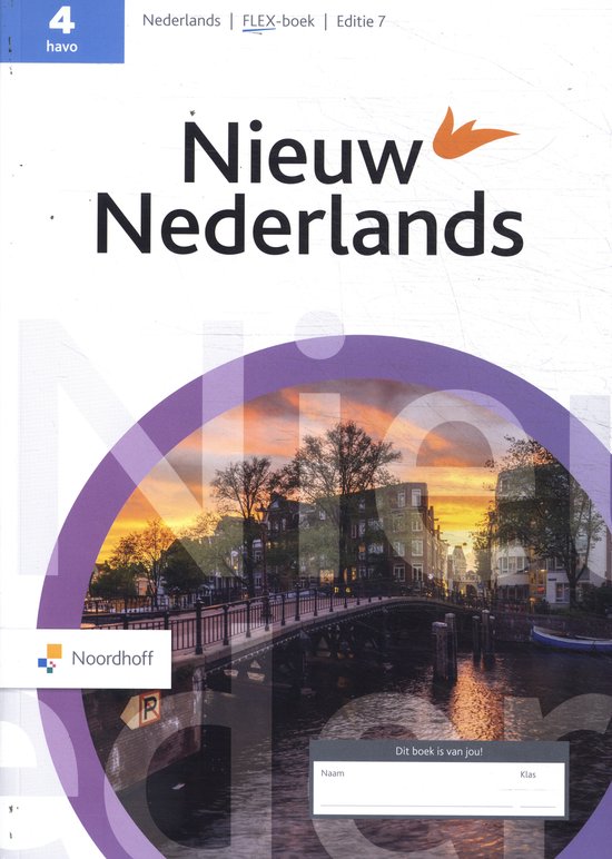 Omslag van Nieuw Nederlands 4 havo Leerwerkboek