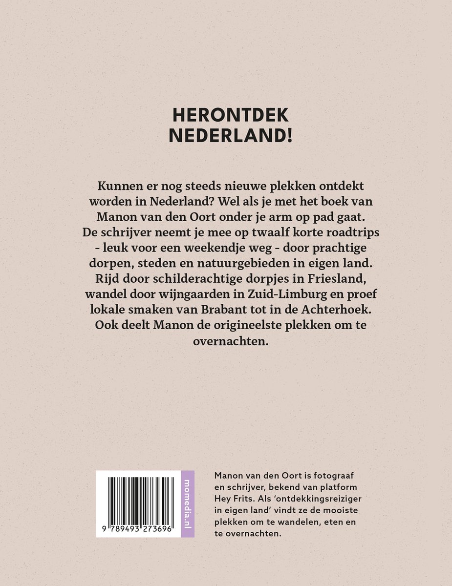 Hey Frits. 12 roadtrips door Nederland - back cover