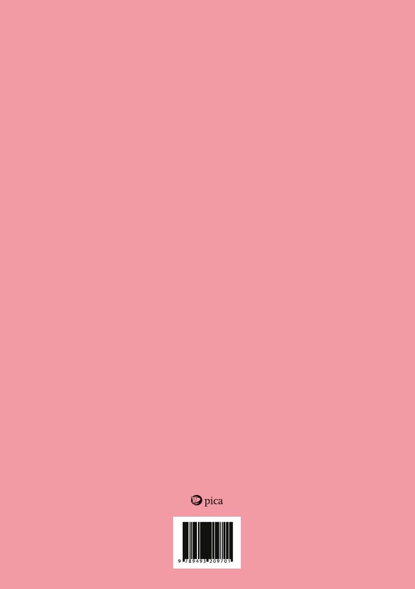 Roze achtergrond met logo 'pica' en een barcode.