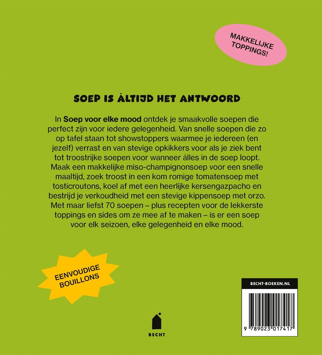 Soep voor elke mood - back cover