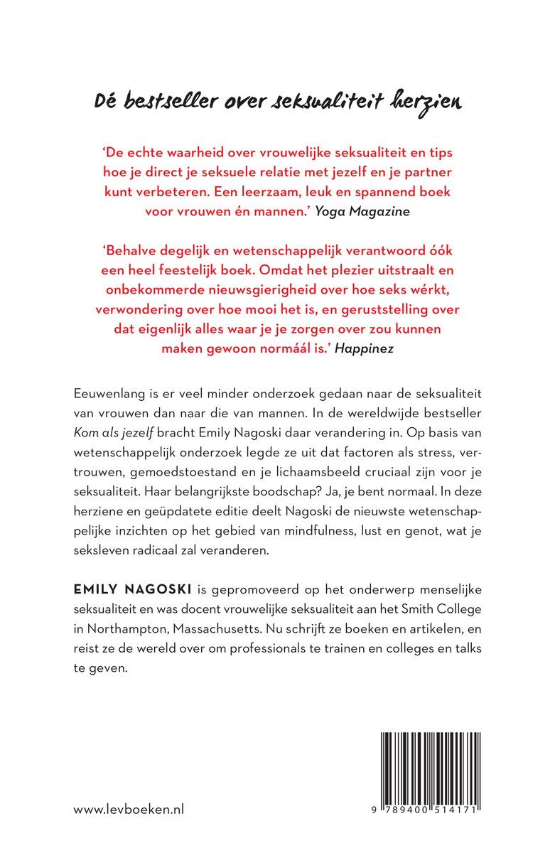 Kom als jezelf - back cover