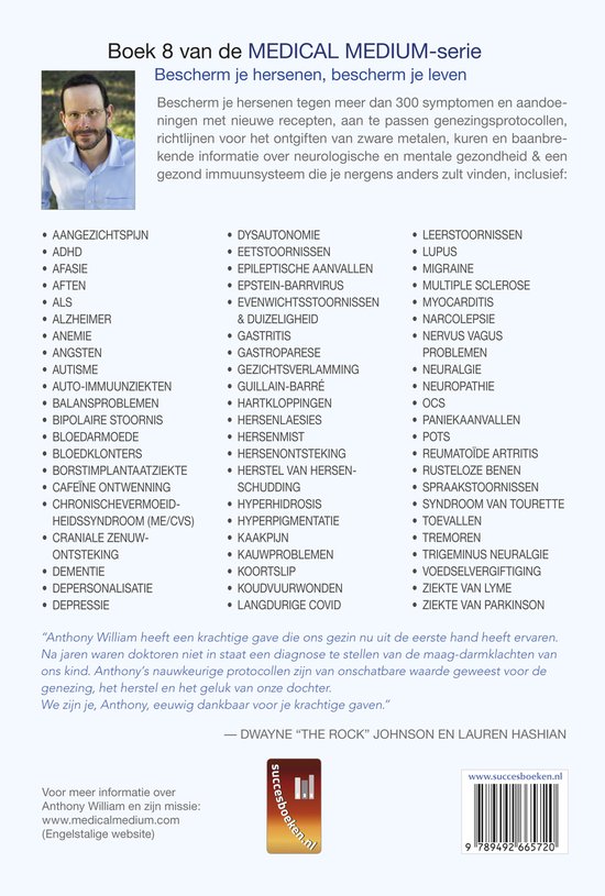 Medical Medium - Brain Saver Protocollen reinigingen & recepten
