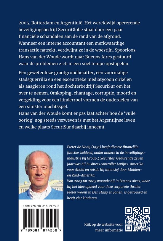 Portret van Pieter de Nooij, auteur van 'Tango van bedrog'.