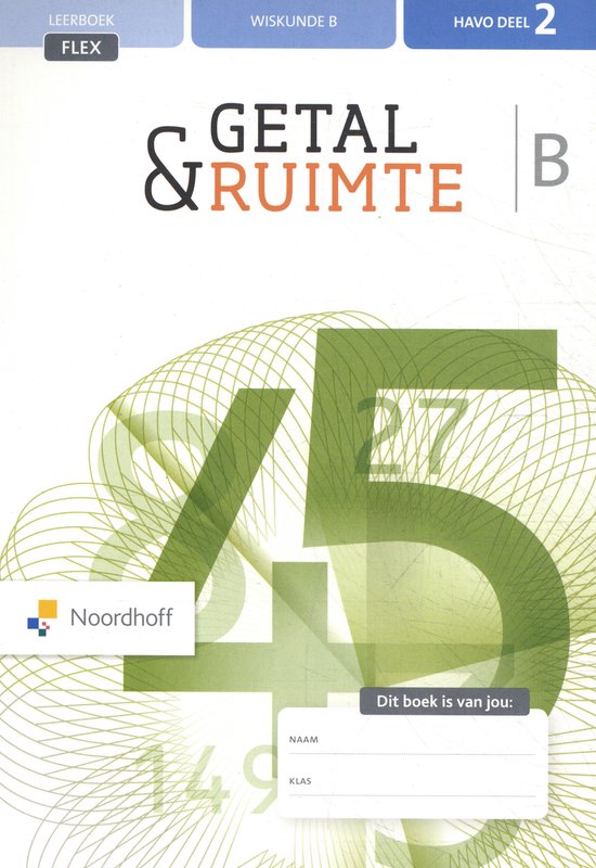 Getal & Ruimte Wiskunde B Havo deel 2 Leerboek flex - cover