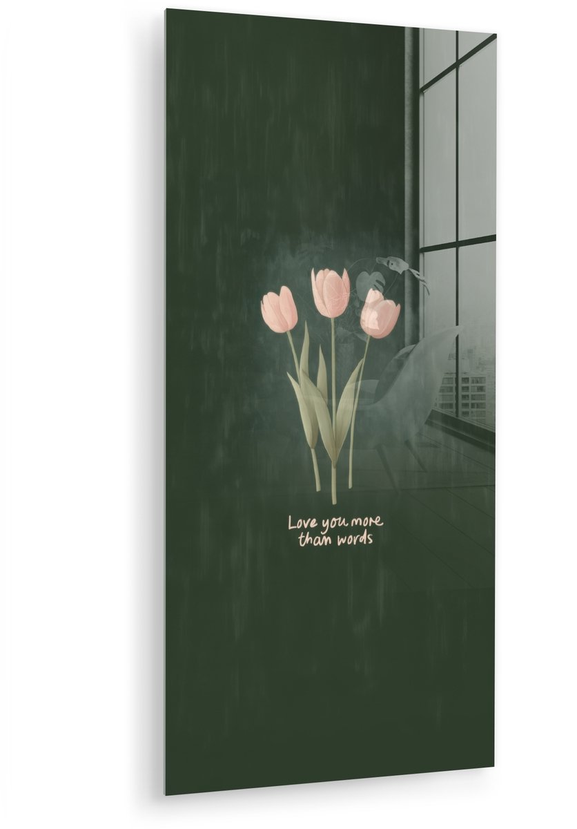 Tulpen - Roze - Tekst - Love