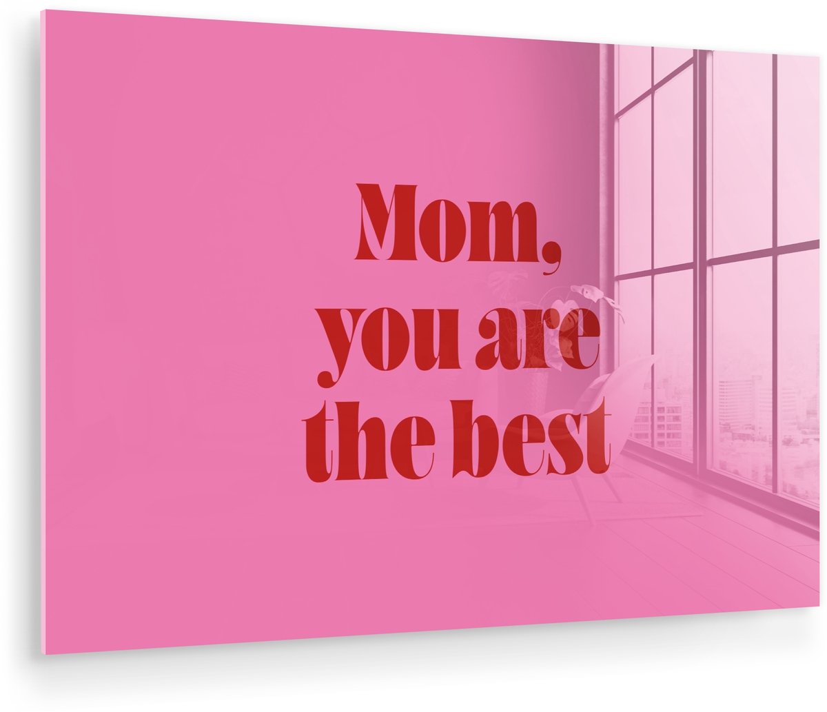 Moeder - Boodschap -Roze