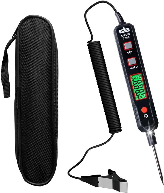Voltage Doorgangstester Keenso Spanning DC Lange Sonde Testlamp Voor Laagspanningssystemen Zekering Schakelaar Kabel 12v Tester Schroevendraaier 1012183768