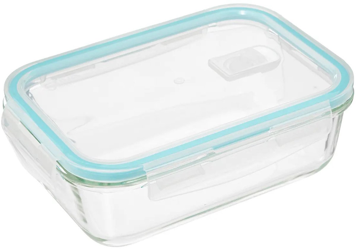 5five Glazen voedselopslagdoos - 1,18L, Transparant