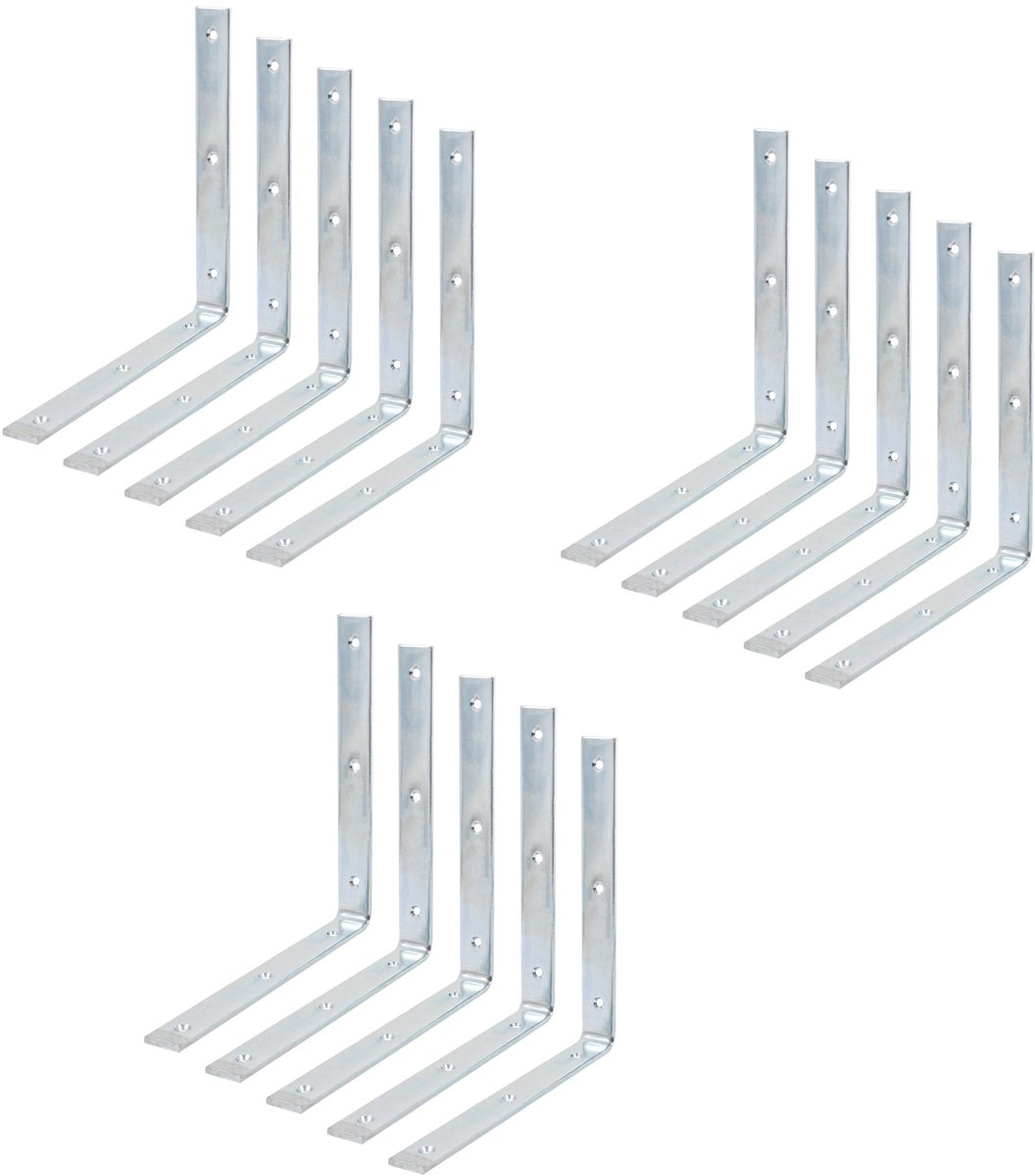 Alberts 15x balkhoek, 250x250x26x6 mm, blauw of zwart verzinkt