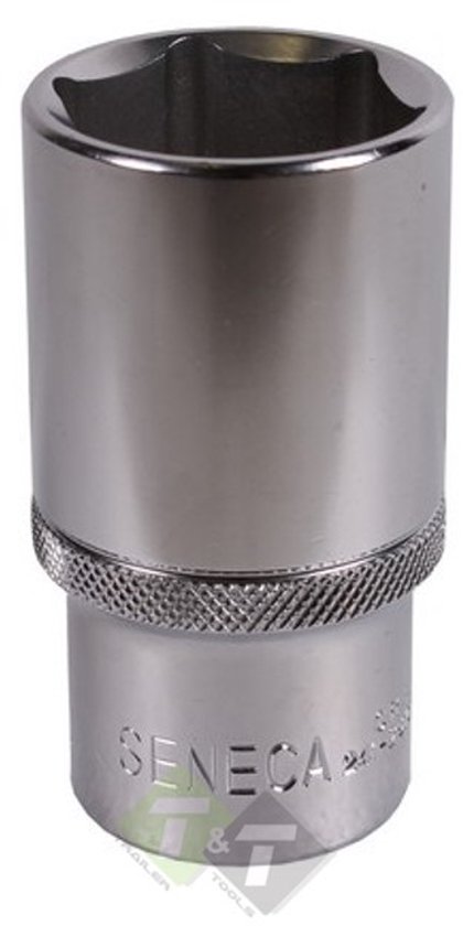 zeskantdop lang 12 mm - 1/2 duims aansluiting - verlengde dop - verleng dop - diepe dop - seneca