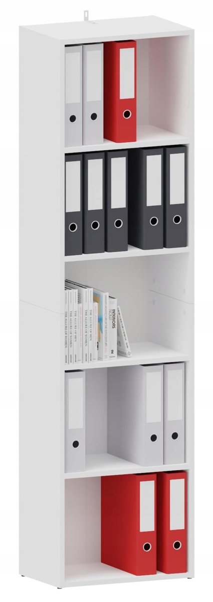 UFC BODO DUAL - Open Boekenkast - Wit - 175cm - 16mm Laminaat