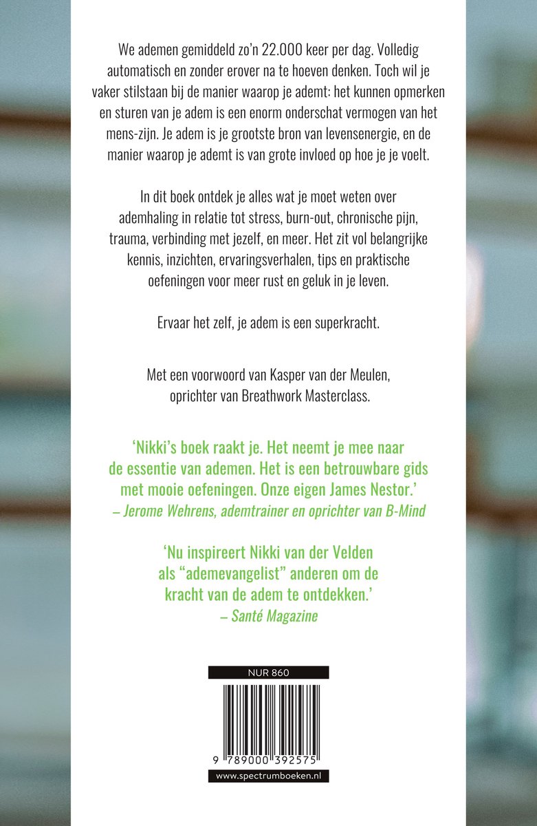 Jouw adem, jouw medicijn - back cover