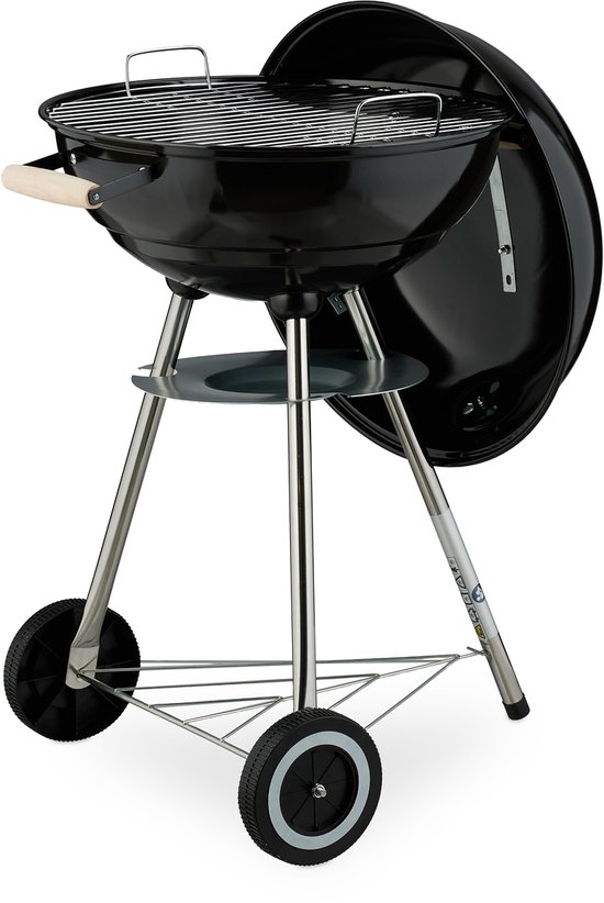 kogelbarbecue Ø 44 cm - met wielen - deksel - luchtrooster - asvanger van Merkloos — afbeelding 5