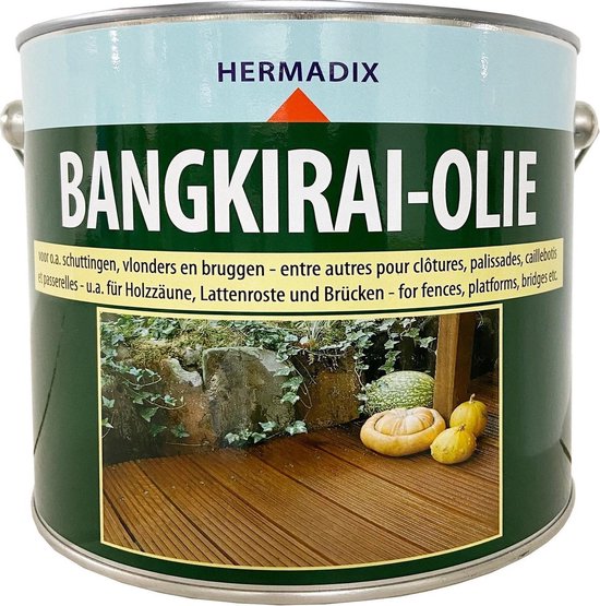 Hermadix combiset met GRATIS blokkwast bangkirai olie 2,5 liter