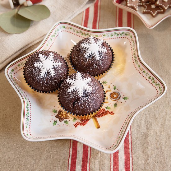 Villeroy & Boch Christmas Winter Bakery Delight Sterschaal medium, boom