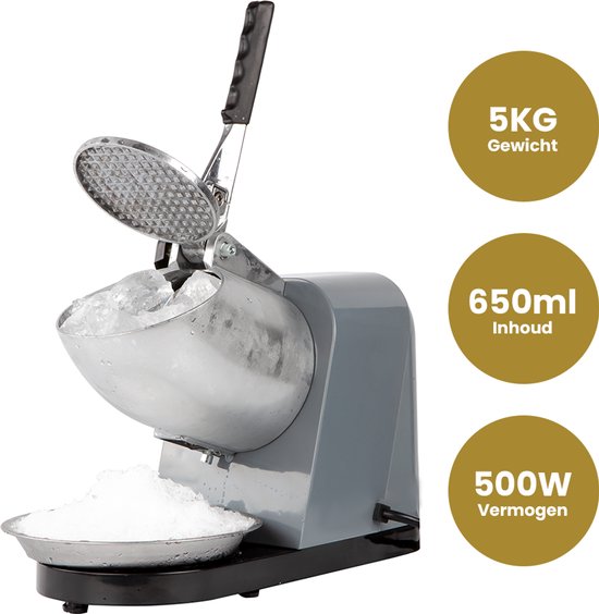 Alora Ice Crusher - IJscrusher blender machine - IJs verbrijzelaar elektrisch - Slush puppy machine- Cocktail ijs - IJsvergruizer - slush maker van Alora — afbeelding 5