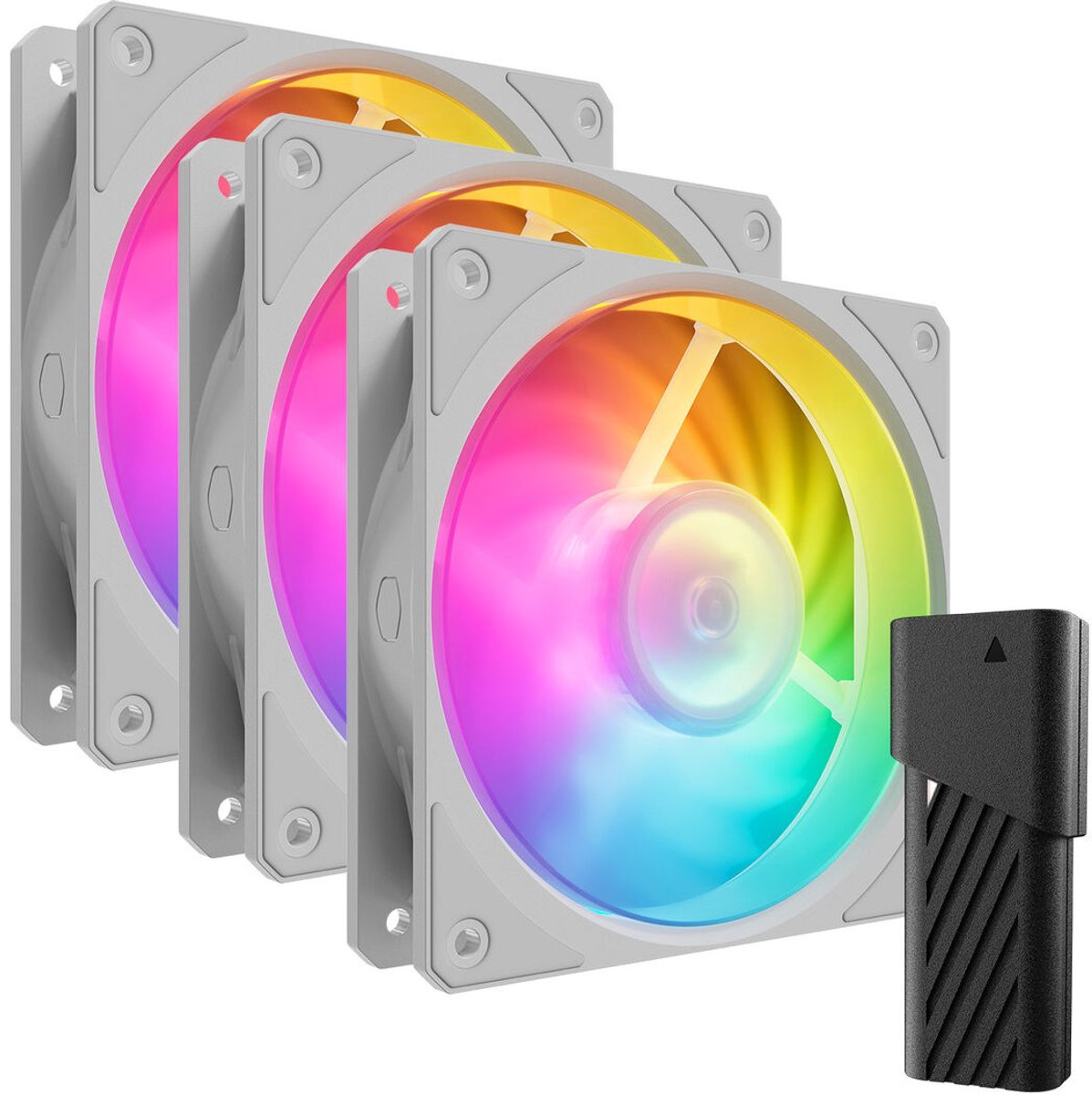 Cooler Master Mobius 120P ARGB 120x120x25 case fan 3 stuks