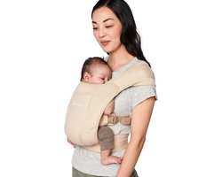 Ergobaby Baby Draagzak Embrace soft air mesh cream - ergonomische draagzak vanaf geboorte
