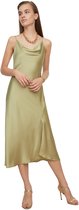 Trendyol Robe droite à manches standard et col bénitier pour femme